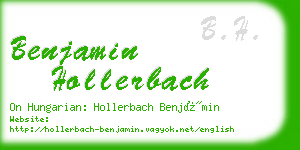 benjamin hollerbach business card